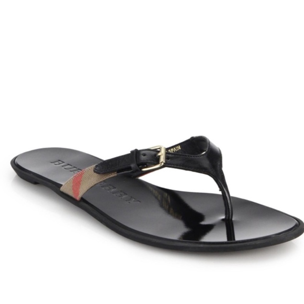 Burberry Flat Thong Flip Flop Sandals